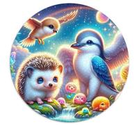 Jeu «Sonic» Puzzle Rond De 1000 Pièces pour Adultes Haustier DécoRatteion Murale Classiques Activité Différente 1000pcs (67.5x67.5cm)