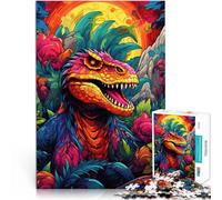 Jeu Stimulant et Jeu Familial Les Dinosaures Cool Ont des Plumes Puzzles pour Adolescents de 1000 pièces 26x38cm Une œuvre d'art pour Les Personnes de 14 Ans et Plus