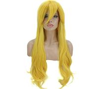 Jeu Super Mario Bros pêche Cosplay perruque femmes résistant à la chaleur cheveux synthétiques jaune longue perruque ondulée fête carnaval 3910