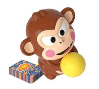 Jeu surprise de singe, jouet déclencheur de rire, farce activée par le son avec action pop, gadget amusant léger, jouet à mouvement idiot avec design bande dessinée, accessoires de blague de fête pour