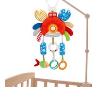 Jeu Suspendu Poussette Bébé Ornement Peluche Pivotant Interactif Avec Tissu Froussant 40x23cm Pour Landau Siège De Voiture, Stimulation Sensorielle De La Naissance Coordination Main-Yeux
