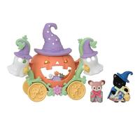 Jeu Sylvanian Families Carrosse Citrouille Halloween Édition Limitée 5869 avec 2 bébés, costumes de fantômes et accessoires Multicolore