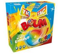Jeu tic tic boum edition color flash 220 cartes couleurs - mots a trouver boule boom - rapidite ambiance - set enfant 8 ans et carte