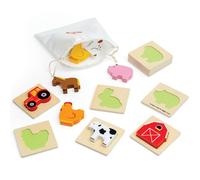 Jeu touche et trouve de la ferme