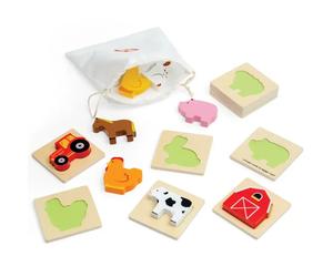 Jeu touche et trouve de la ferme