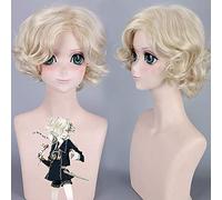 Jeu Touken Ranbu en ligne Gokotai perruque courte bouclée Costume de Cosplay résistant à la chaleur cheveux synthétiques hommes femmes jeu de rôle perruques + casquette de perruque