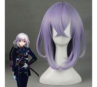 Jeu Touken Ranbu en ligne Honebamitoushirou Cosplay perruque violet clair cheveux Honebami Toushirou Peruca Anime Costume perruques KUZZ2070