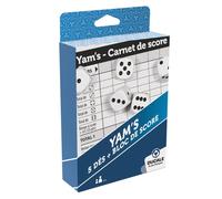 La Ducale - Jeu de Yam’s - 5 dés et Bloc de Score Yam’s - Jeu de Voyage Traditionnel, Aléatoire