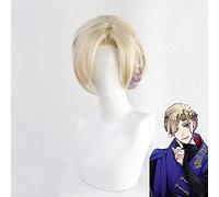 Jeu Twisted Wonderland Cosplay Vil Schoenheit perruques neige blanche reine Cosplay perruque lin violet tresses style perruque de cheveux synthétiques