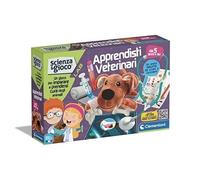 Jeu vétérinaire - CLEMENTONI - CLEMENTONI LAB-APPRENTI - Peluche à soigner - Stéthoscope - Manuel illustré