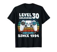 Jeu vidéo débloqué Level 30 Birthday Boy Awesome Since 1994 T-Shirt