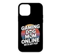 Jeu vidéo Gaming Dog Mom Online with My Pup Coque pour iPhone 12 Mini