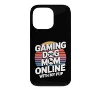 Jeu vidéo Gaming Dog Mom Online with My Pup Coque pour iPhone 13 Pro