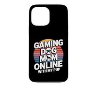 Jeu vidéo Gaming Dog Mom Online with My Pup Coque pour iPhone 13 Pro Max
