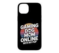 Jeu vidéo Gaming Dog Mom Online with My Pup Coque pour iPhone 14 Plus