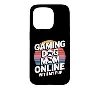 Jeu vidéo Gaming Dog Mom Online with My Pup Coque pour iPhone 15 Pro