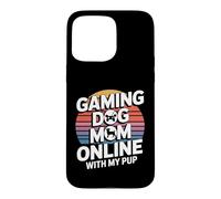 Jeu vidéo Gaming Dog Mom Online with My Pup Coque pour iPhone 15 Pro Max