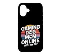 Jeu vidéo Gaming Dog Mom Online with My Pup Coque pour iPhone 16