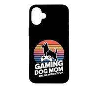Jeu vidéo Gaming Dog Mom Online with My Pup Coque pour iPhone 16 Plus