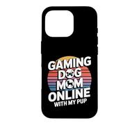 Jeu vidéo Gaming Dog Mom Online with My Pup Coque pour iPhone 16 Pro