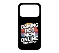 Jeu vidéo Gaming Dog Mom Online with My Pup Coque pour iPhone 17 Pro