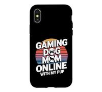 Jeu vidéo Gaming Dog Mom Online with My Pup Coque pour iPhone X/XS