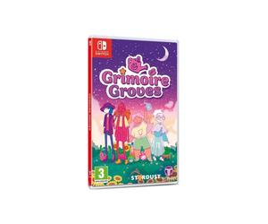 Jeu vidéo JUST FOR GAMES Grimoire Groves Nintendo Switch aventure roguelite magie fantasy violet-rose