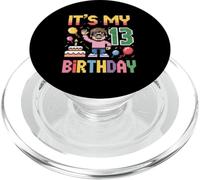 Jeu vidéo rétro 13e Anniversaire garçon 13 Ans Pixel Art PopSockets PopGrip pour MagSafe
