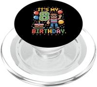 Jeu vidéo rétro 8ème Anniversaire garçon 8 Ans Pixel Art PopSockets PopGrip pour MagSafe