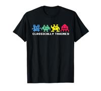 Jeu vidéo rétro des années 80 Alien Invaders T-Shirt