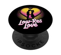 Jeu vidéo rétro Love Pop Culture Low Res PopSockets PopGrip Adhésif