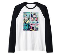Jeu vidéo Social - Retro Manga Gamer Life Manche Raglan