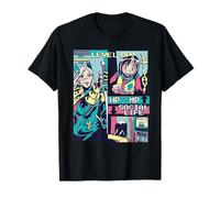 Jeu vidéo Social - Retro Manga Gamer Life T-Shirt