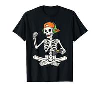 Jeu vidéo Winning Skeleton Gamer Funny Halloween Score Boys T-Shirt
