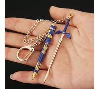 Jeu Zelda Link maître épée porte-clés Cosplay alliage ouvrable épées pendentif accessoires porte-clés accessoires porte-clés cadeau de noël 9cm
