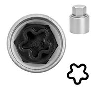 JEUCLEL 302 Wheel Locking Nut Key for Mercedes Benz, Lug Nut Removal tool | Wheel Lock Nut Socket Adapter, Anti-Theft Screw Remover, Hand Repair Tool, Tyre Fitting, garage