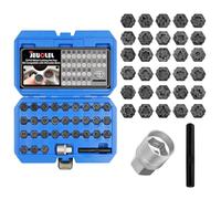 JEUCLEL 32PCS Wheel Locking Nut Key Kit Compatible with Mercedes Benz | Wheel Lock Nut Socket Adapter Set, Anti-Theft Lug Removal Tool, Anti-Theft Screw Remover, Repair Tool, Tyre Fitting, garage