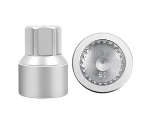JEUCLEL ABC59 23Pt Outer Ring 4mm Wheel Locking Nut Key for Porsche VW | Wheel Lock Nut Socket Adapter, AntiTheft Lug Nut Removal Tool, AntiTheft Screw Remover, Repair Tool, Tyre Fitting, garage