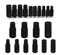 JEUCLEL Lot de 10 clés à douille (magnétique), adaptateur de douille de robinet externe de 4/1" et 3/8", ensemble de douilles Torx