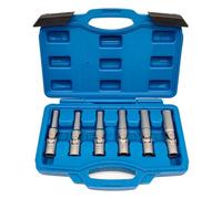 JEUCLEL Lot de 6 douilles de préchauffage 3/8", joint universel 8-16 mm, outil de retrait de bougie de préchauffage à 6 points pour le retrait et le remplacement des bougies de préchauffage