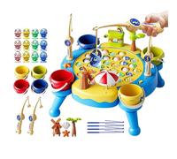 jeude pêche pour - Ensemble de Jouets de pêche magnétique en Tout-Petit, Tableau de jeuen Rotation électrique, jeud'apprentissage précoce pour 3 Ans et Plus, améliore la Mise au Point, la m