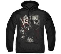JEUDJJBW HAODI Freddy Vs Jason 16763 Pull à Capuche pour Adulte Motif Rayures(Large)