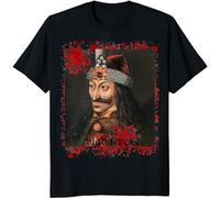 JEUDJJBW HAODI SHG Vlad Tepes Count Dracula Graphic Art Vampire T-T-Shirts à Manches Courtes(Small)