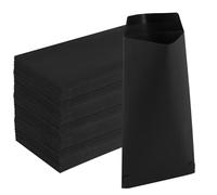 JEUIHAU 200 petites enveloppes noires, enveloppe en papier kraft de 3,5 x 6,5 pouces, mini enveloppes de graines, enveloppes d'argent, enveloppe de pièces de monnaie pour chèques de bureau, envoi de
