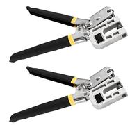 JEUIHAU Lot de 2 pinces à sertir de 25,4 cm, pince à sertir à une main, pince à sertir, pince à sertir, pince à sertir, outil de fixation, pour panneaux de quille de plâtre, projets de décoration de