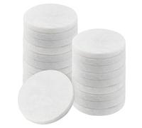 JEUIHAU Lot de 20 galets ronds blancs de 65 mm de diamètre, pierres rondes plates et lisses pour peinture, pierre de rivière pour arts, artisanat, peinture, bricolage et décoration d'intérieur