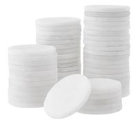 JEUIHAU Lot de 50 pierres blanches de 5,1 cm pour peinture, grands galets ronds naturels lisses et plats pour peinture, arts, travaux manuels