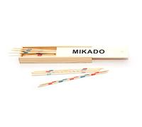 Jeujura - 64223- Jeux de Société-Mikado en Bois 18 cm - Plumier en Bois
