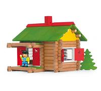 JeuJura Jeux de construction Mon Chalet en Bois 8002 – 100 pièces – 5 ans