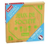 Jeujura - 8104 - Coffret DE Jeux DE Societe - Plateaux en Bois